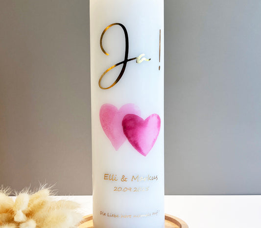 Hochzeitskerze - Ja! -
