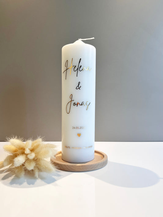 Hochzeitskerze - Romantik -